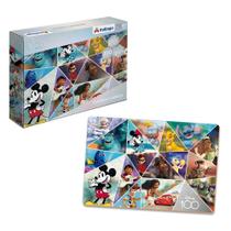 Jogo Quebra-Cabeça 100 Peças Disney 100 Anos Mickey e Minnie p/ Crianças +4 Anos Xalingo - 13221