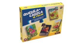 Jogo Quebra-cabeça - 12 peças em madeira - Super Jogo Quebra-cabeça - 12 peças em madeira - Super