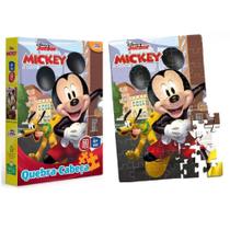 Jogo Quebra Cabeça 60 Peças Disney Junior Mickey Dia Das Crianças