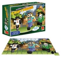 Jogo Quebra Cabeça Algazarra Minecraft Craft Mania 60 Peças