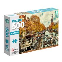 Jogo Quebra Cabeça Amsterdã Puzzle Paisagem Holanda 500Peças