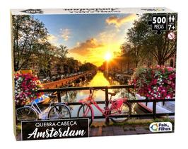 Jogo Quebra Cabeça Amsterdam Holanda Puzzle 500 Peças