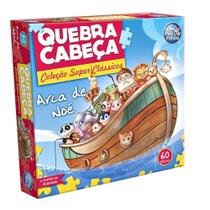 Jogo quebra-cabeça arca de noé 60 pçs - pais e filhos