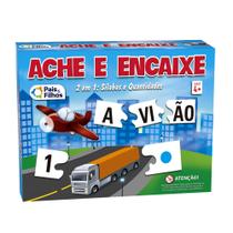 Jogo Quebra cabeça Auxilia na Alfabetizacao Educativo Escolar Ache e Encaixe - Pais e Filhos Jogo Quebra cabeça Auxilia na Alfabetizacao Educativo Escolar Ache e Encaixe - Pais e Filhos