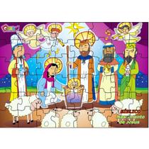 Jogo Quebra-Cabeça Bíblico Nascimento de Jesus em MDF 1507 - Carlu - Carlu