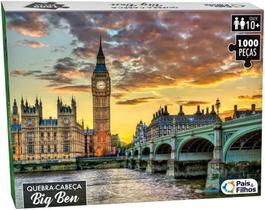 Jogo Quebra Cabeça Big Ben Londres Paisagem Puzzle 1000 Pçs