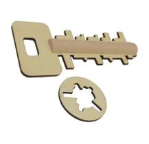 Jogo Quebra Cabeça Chave Grande Madeira Desbloqueio Criativo Jogo Quebra Cabeça Chave Grande Madeira Desbloqueio Criativo