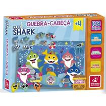 Jogo quebra cabeça club shark 108 pçs 2529 brincadeira de crianca