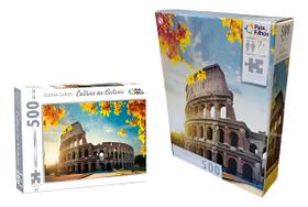 Jogo Quebra Cabeça Coliseu No Outono 500 Pçs Pais E Filhos