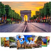 Jogo Quebra Cabeça Com 500 Peças Paisagem Diversos Temas