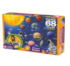 Jogo Quebra Cabeça Conhecendo Sistema Solar 68 Peças Toia