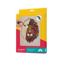 Jogo Quebra-Cabeça de Madeira Estampa Leão com 145 Peças Copag - 33361 Jogo Quebra-Cabeça de Madeira Estampa Leão com 145 Peças Copag - 33361