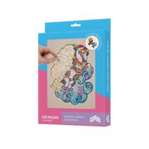 Jogo Quebra-Cabeça de Madeira Estampa Unicórnio com 129 Peças Copag - 33368