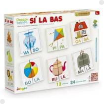 Jogo Quebra Cabeça Descobrindo Sílabas 380 - Junges Jogo Quebra Cabeça Descobrindo Sílabas 380 - Junges