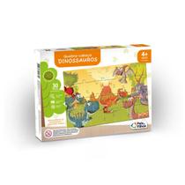 Jogo Quebra-Cabeça Dinossauro Atenção e Foco Infantil 30 Peças Pais&Filhos