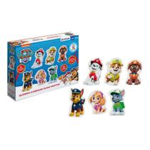 Jogo Quebra-Cabeça Duas Partes Patrulha Canina 12 Peças em MDF Crianças +2 Anos Xalingo - 13787