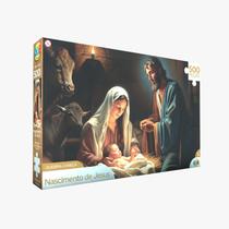 Jogo Quebra-Cabeça Nascimento de Jesus 500 Peças- GGB Brinquedos
