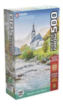 Jogo Quebra Cabeça Paisagem Riacho Nos Alpes Puzzle 500pçs