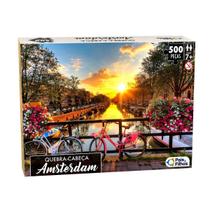 Jogo Quebra Cabeça Premium Amsterdam 500 Peças de Montar