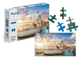 Jogo Quebra Cabeça Puzzle 500 Peças Figuras Veneza Itália