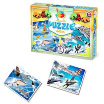 Jogo quebra-cabeça puzzle aviões 100 pçs - toia