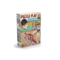 Jogo quebra cabeça puzzle gigante - corpo humano 100 pç