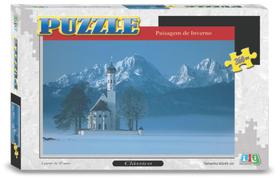 Jogo Quebra Cabeça Puzzle Paisagem De Inverno 260 Peças Nig