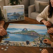 Jogo Quebra Cabeça Rio de Janeiro 1000pçs Pao Açucar Imagem