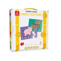 Jogo Quebra Cabeça Vamos Soletrar - Ref 2075