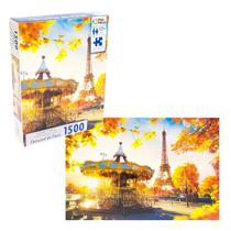 Jogo Quebra-Cabeças Carrossel de Paris 1500 Pçs Pais&Filhos Jogo Quebra-Cabeças Carrossel de Paris 1500 Pçs Pais&Filhos