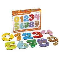 Jogo Quebra-cabeças conta & monta números junges Em Madeira
