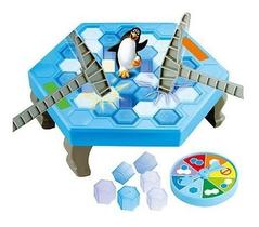 Jogo Quebra Gelo Pinguim Game Com Martelo Clássico Divertido