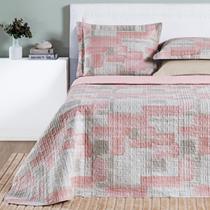 Jogo Queen Size Colcha Selin Algodão 200 Fios Bordado