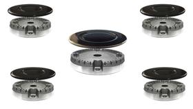 Jogo queimadores/espalhadores p/cooktops atlas agile top glass 5b Jogo queimadores/espalhadores p/cooktops atlas agile top glass 5b