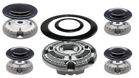 Jogo queimadores/espalhadores p/cooktops brastemp quadrichama 5b