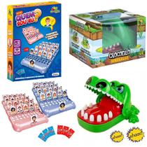 Jogo Quem Sou Eu + Jogo Croc Croc Crocodilo Morde Dedo Jacaré