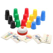 Jogo Quick Cups Vinciph Intellectual Flying Stack com 24 cartas