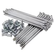 Jogo Raio BIZ 100 / 125 Dianteiro E Traseiro Inox Par 3,5mm Jogo Raio BIZ 100 / 125 Dianteiro E Traseiro Inox Par 3,5mm