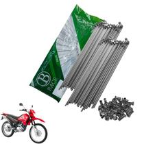 Jogo Raio Dianteiro Xtz125 Xt225 Lander Dt200 4mm Inox Bace