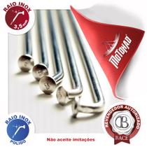 Jogo Raio Inox Bace XTZ 250 Lander X Motard Traseiro 3,5mm