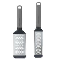 Jogo Ralador Fino e Grosso Queijo Raspas Cinza KitchenAid