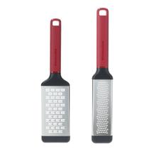 Jogo Ralador Fino e Grosso Queijo Raspas Vermelho KitchenAid