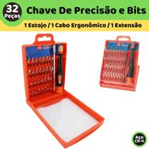 Jogo Relojoeiro / Chaves Bits De Precisão Para consertos em Eletrônicos 32 peças