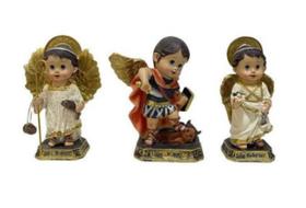 Jogo Resina 3 Arcanjos Infantil 10CM NPI1173AB Jogo Resina 3 Arcanjos Infantil 10CM NPI1173AB