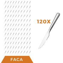 Jogo Restaurante 120 Pçs Faca Inox Reforçada Casa / Bar