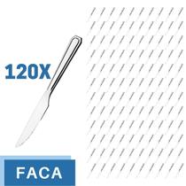 Jogo Restaurante Faca Inox Reforçada 120 Pçs Casa / Bar