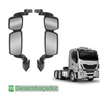 Jogo Retrovisor para Iveco Hi-Way Tector com Desembaçador