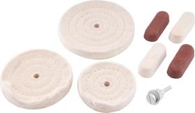 Jogo roda de pano para polimento com pasta 8 peças - Vonder Jogo roda de pano para polimento com pasta 8 peças - Vonder