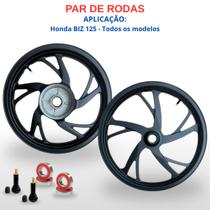 Jogo Roda Honda Biz 125 Pé De Galinha Liga Leve fabreck novas Fabreck