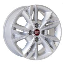 Jogo roda kr r88 fiat uno sporting gsr aro 14 - prata - 4x98